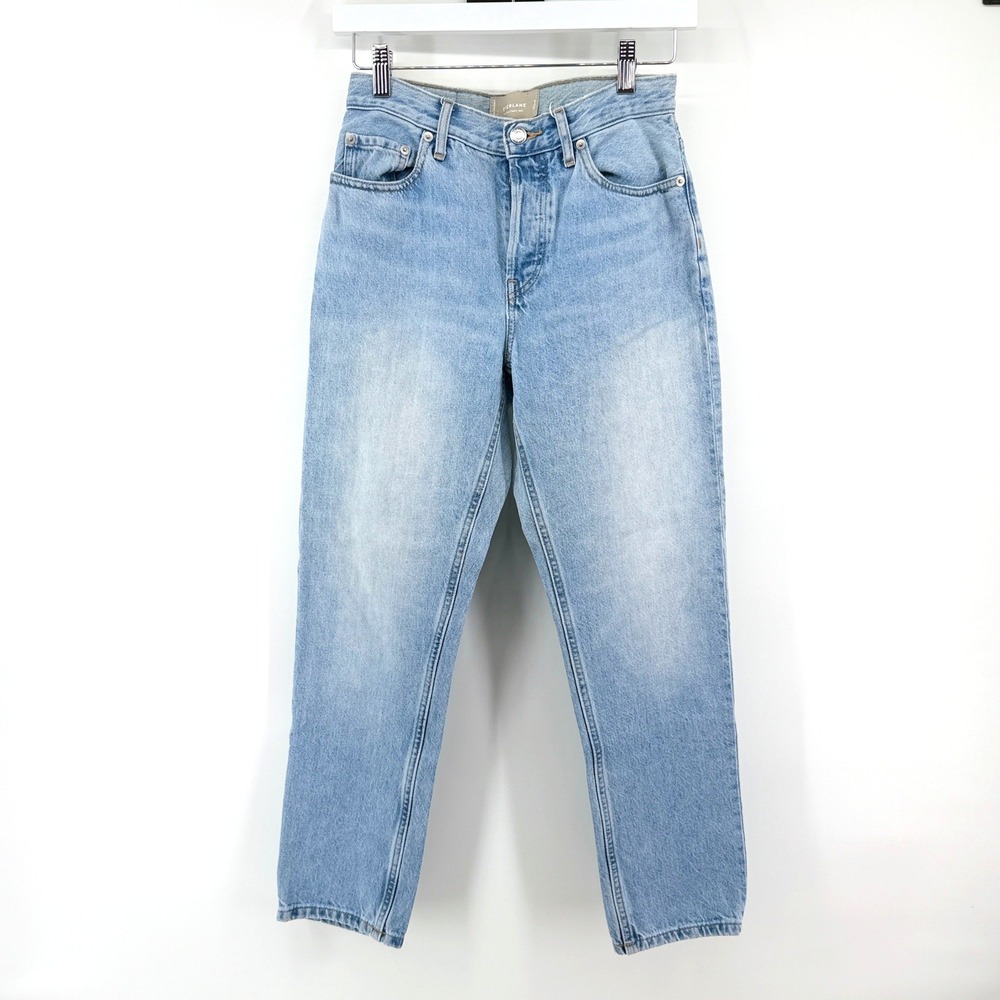 Everlane The 90's Cheeky Jean High Rise 25 Crop Light Blue Straight Leg Denim